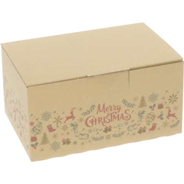 ratioform Scatola a montaggio istantaneo Merry Christmas, conf. da 20 pz., dimensioni interne 165 x 110 x 80 mm, a partire da 5 conf. 1