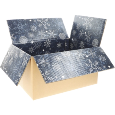 ratioform Scatola pieghevole in cartone ondulato con stampa interna Christmas, brillante, dimensioni interne 390 x 290 x 200 mm, conf. da 15 pz., a partire da 5 conf.