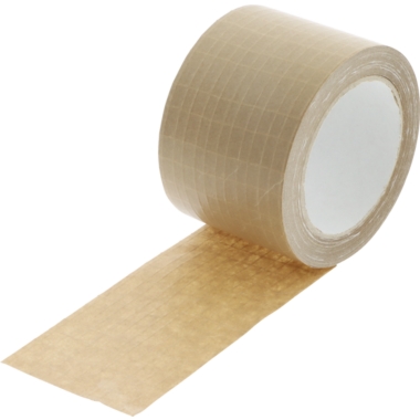 ratioform Nastro di carta da imballaggio E-Commerce, rinforzato trasversalmente, hotmelt, larghezza nastro 75 mm, conf. da 6 pz. da 25 m, a partire da 50 conf. 1