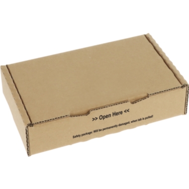 ratioform Scatola pieghevole con chiusura di sicurezza, marrone, conf. da 20 pz., lungh. x largh. x alt. interne 18 x 110 x 45 mm 1