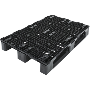 Pallet di plastica, lungh. x largh. x alt. 1200 x 800 x 155 mm, portata statica 4000 kg, a partire da 5 pz.