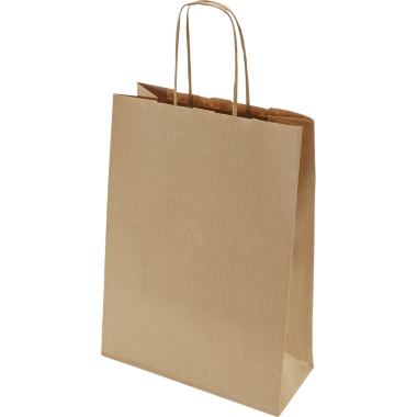 Sacchetto di carta FRESH, marrone, lungh. x largh. x alt. 250 x 180 x 80 mm, 100 g/m², conf. da 300 pz., a partire da 10 conf.