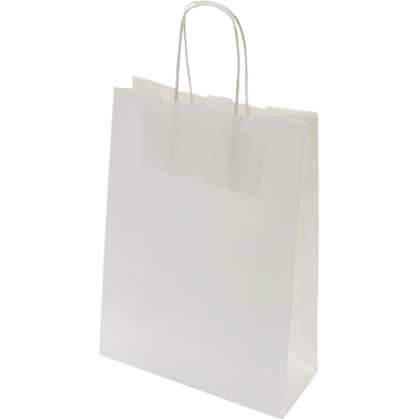 Sacchetto di carta FRESH, bianco, lungh. x largh. x alt. 250 x 180 x 80 mm, 100 g/m², conf. da 300 pz., a partire da 10 conf.