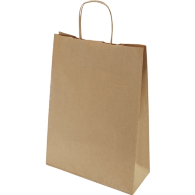 Sacchetto di carta FRESH, marrone, lungh. x largh. x alt. 320 x 230 x 100 mm, 100 g/m², conf. da 250 pz., a partire da 10 conf.