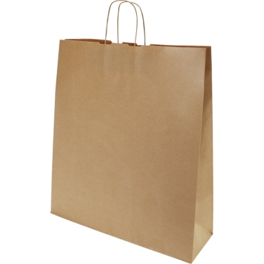 Sacchetto di carta FRESH, marrone, lungh. x largh. x alt. 500 x 440 x 140 mm, 110 g/m², conf. da 150 pz., a partire da 5 conf.