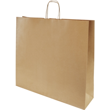 Sacchetto di carta FRESH, marrone, lungh. x largh. x alt. 500 x 540 x 140 mm, 120 g/m², conf. da 125 pz., a partire da 5 conf.