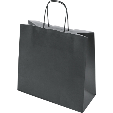 Sacchetto di carta FRESH, nero, lungh. x largh. x alt. 240 x 250 x 110 mm, 100 g/m², conf. da 250 pz., a partire da 10 conf.