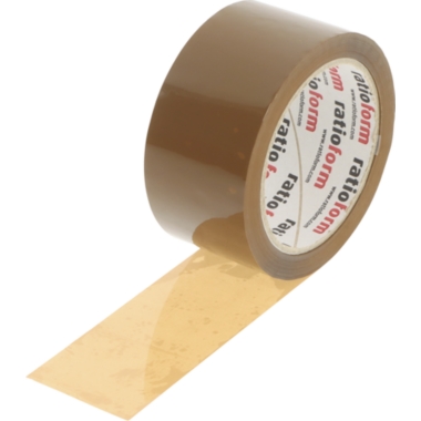 ratioform Nastro da imballaggio in PP, spessore del materiale 45 µm, conf. da 6 rotoli, marrone, larghezza 50 mm, a partire da 18 conf. 1