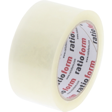 ratioform economy Nastro da imballaggio in PVC, spessore del materiale 52 µm, conf. da 6 rotoli, trasparente, larghezza nastro 48 mm, a partire da 18 conf. 1