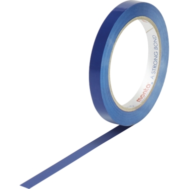 Nastro adesivo in PVC, colorato, conf. da 6 rotoli, stretto, larghezza nastro 12 mm, blu, a partire da 24 conf.
