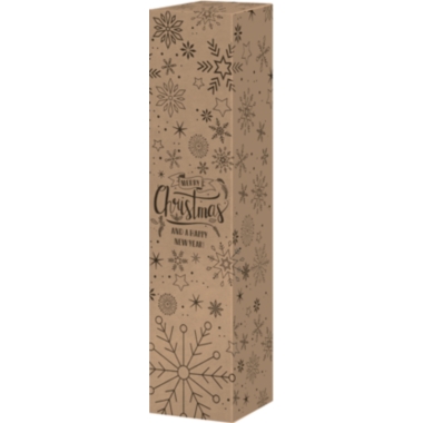 ratioform Scatola regalo pieghevole per bottiglie Merry Christmas