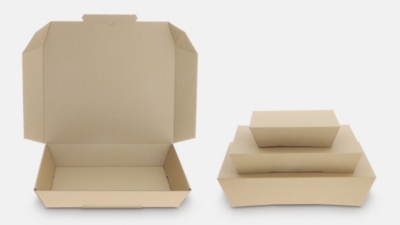 Vorgefaltete Stapel-Faltschachtel – einsatzbereit geliefert