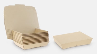 Vorgefaltete Stapel-Faltschachtel – einsatzbereit geliefert