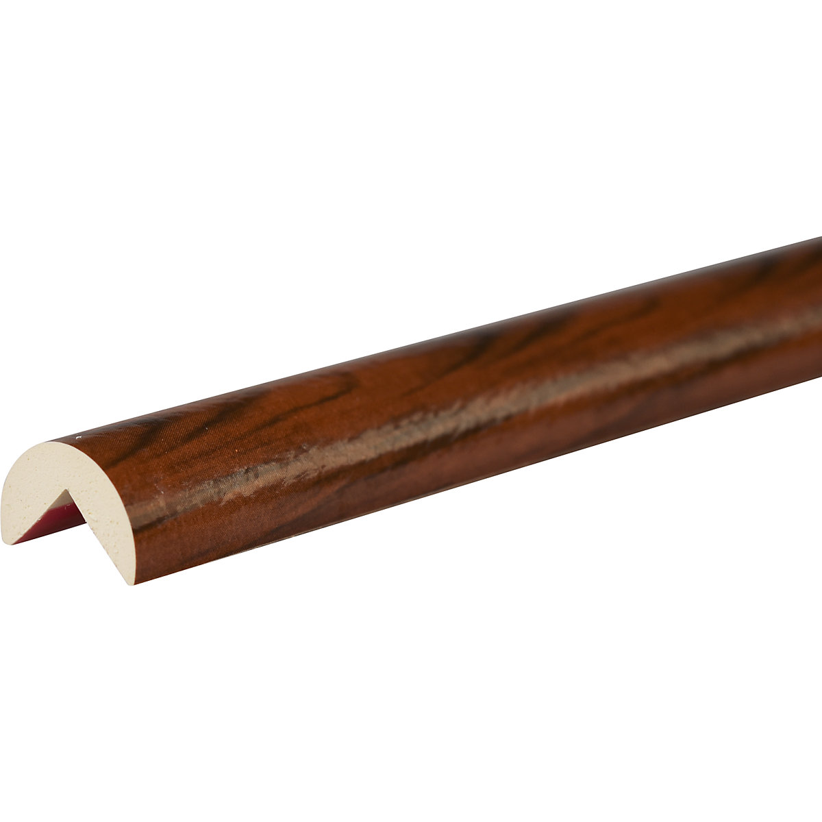 Knuffi®-hoekbescherming – SHG, type A, stuk van 1 m, gecoat hout cherry-33