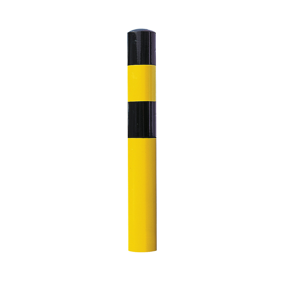 Beschermpaal, grootte XL, zwart/geel, voor in gegoten beton-4
