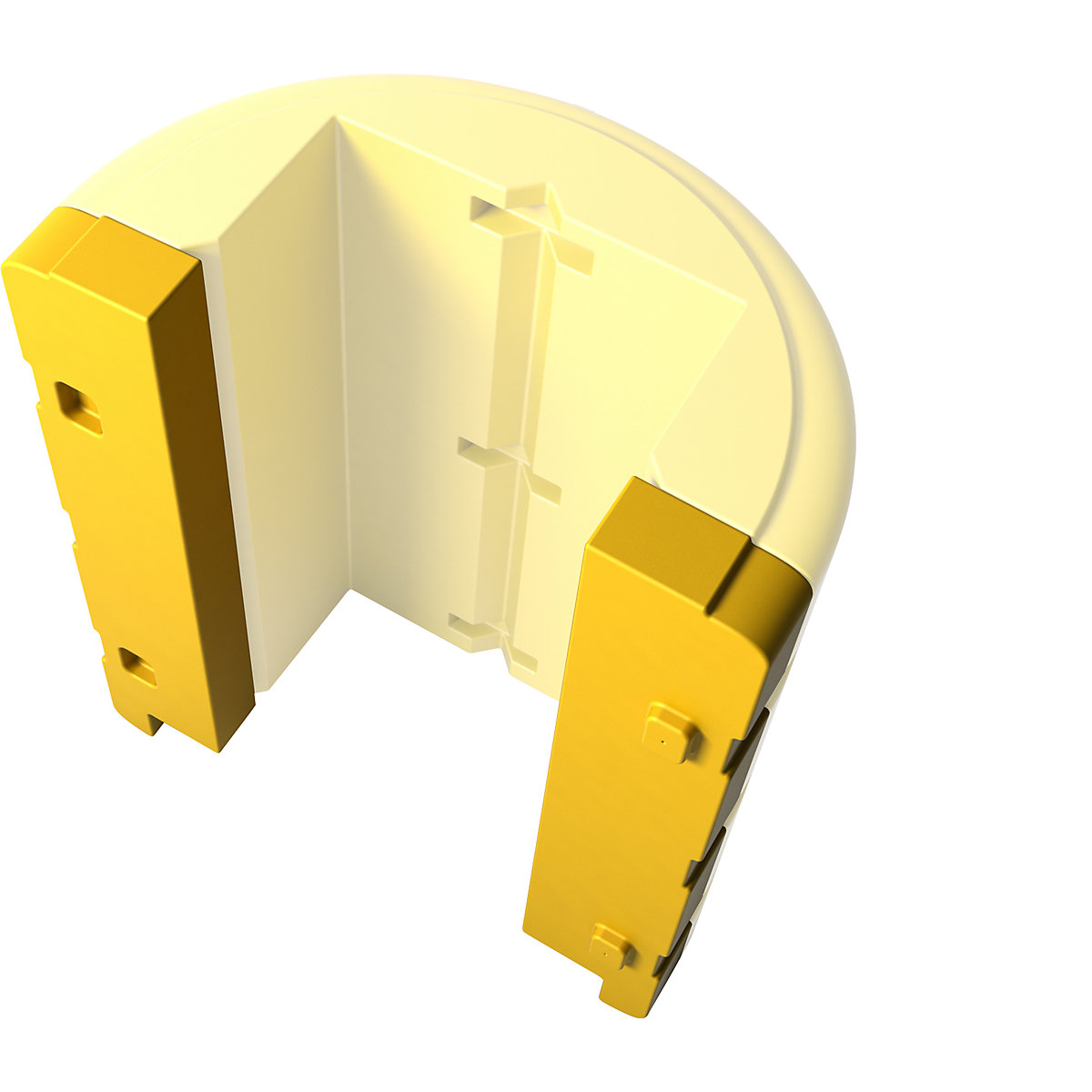 Verlengstuk voor kolombescherming, hoogte 1100 mm, geel, voor grootte 400 – 600 mm-2