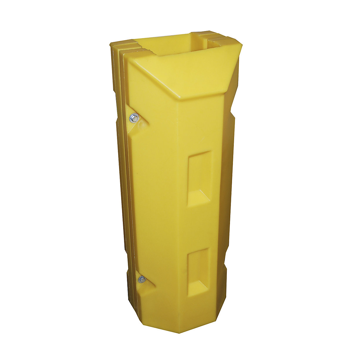 Zuil- en paalbeschermingen, van polyethyleen, geel, l x b x h = 360 x 350 x 945 mm, binnenafmetingen 185 x 180 mm-4