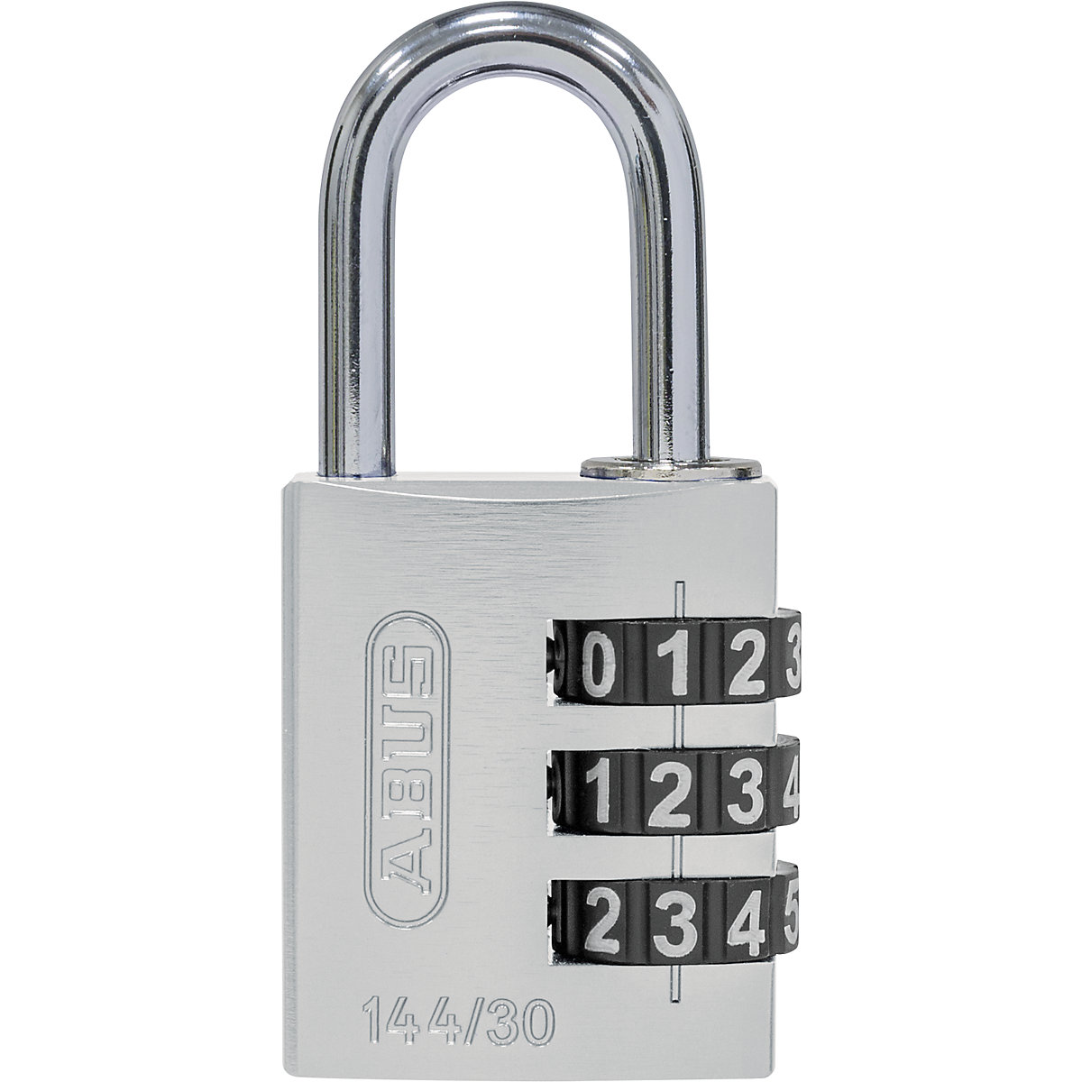 Cijferslot, aluminium – ABUS, 144/30 lock-tag, VE = 6 stuks, zilverkleurig-8