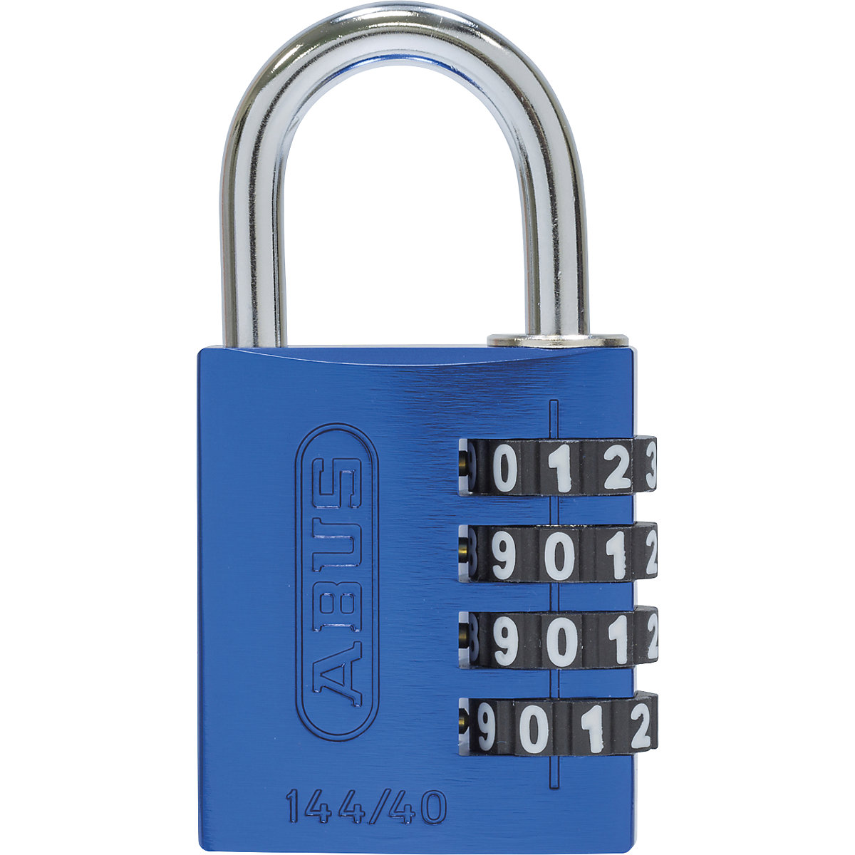 Cijferslot, aluminium – ABUS, 144/40 lock-tag, VE = 6 stuks, blauw-4