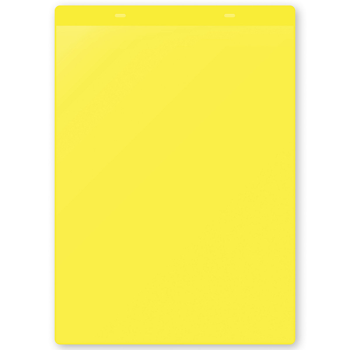 Documenthoezen, zelfklevend, A4 staand, VE = 10 stuks, geel-4