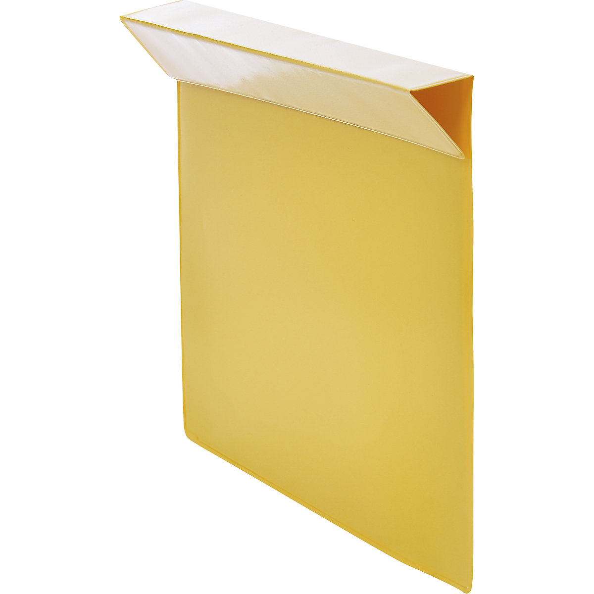 Etikethoezen, VE = 100 stuks, voor houten opzetrand, voor papierformaat A5, geel-7