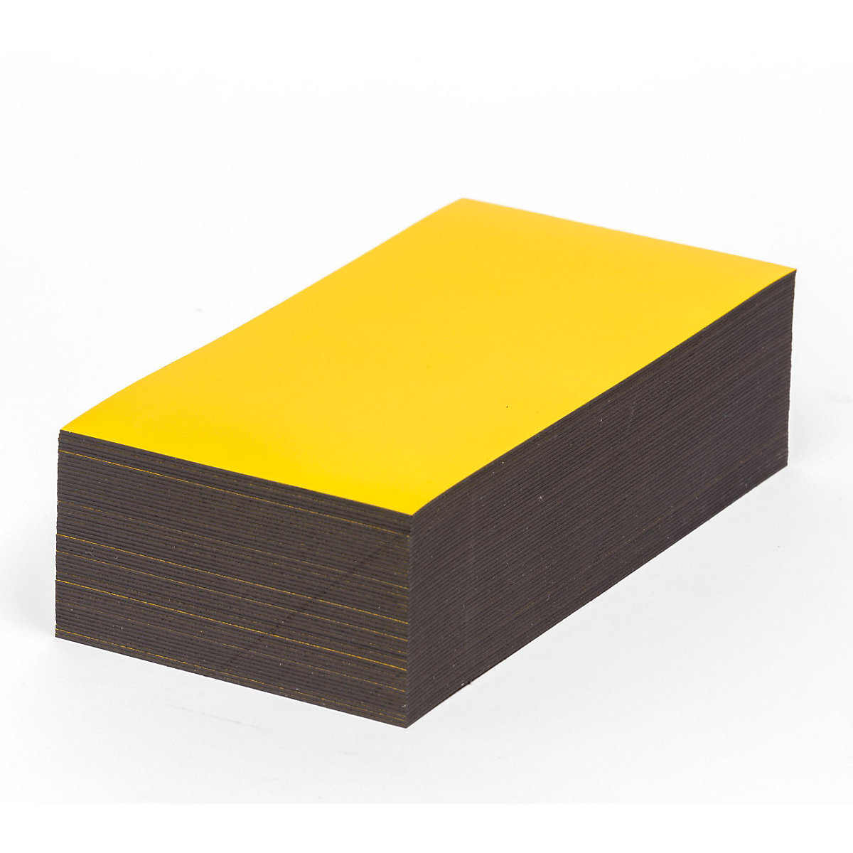 Magnetisch label, geel, h x b = 50 x 150 mm, VE = 100 stuks-12