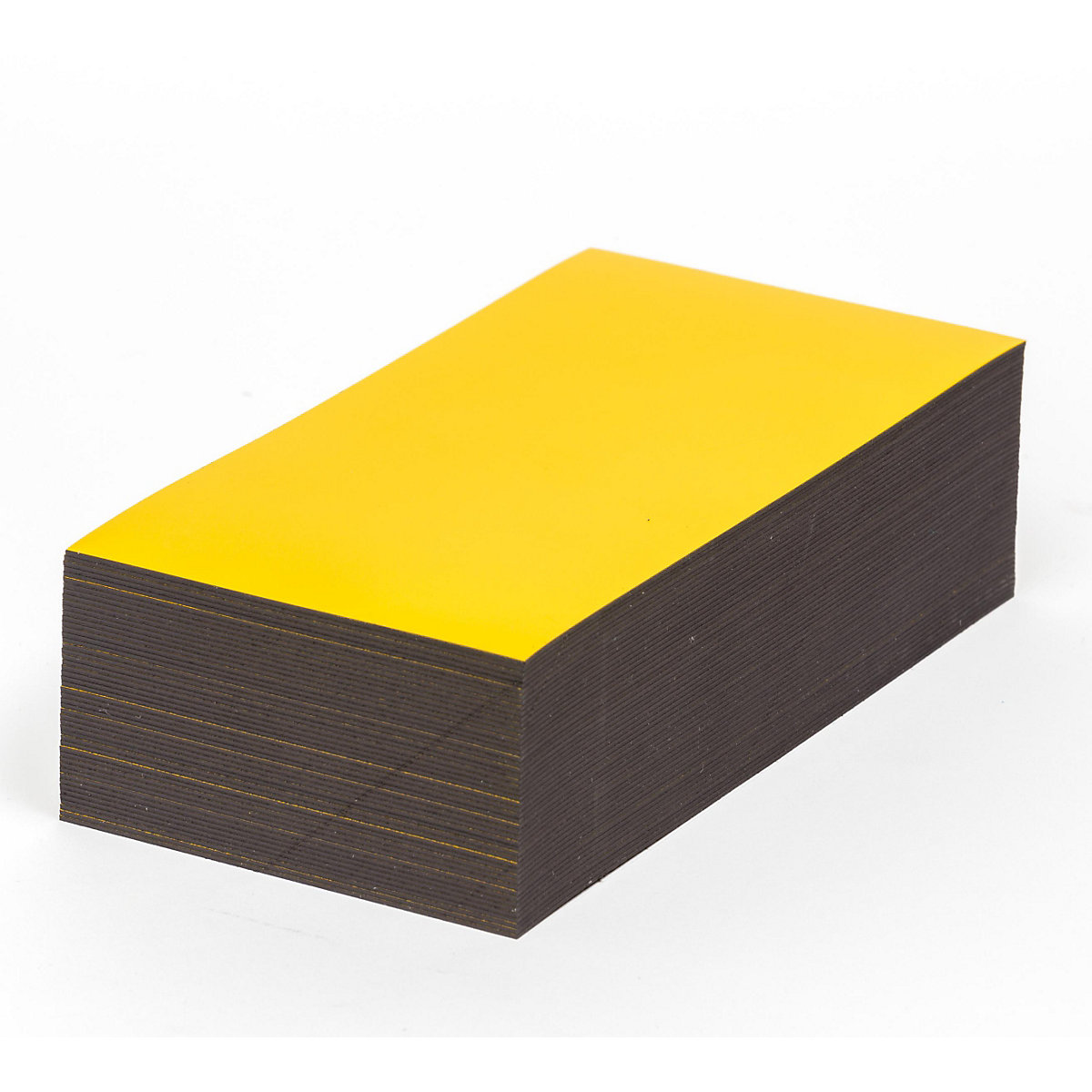 Magnetisch label, geel, h x b = 80 x 200 mm, VE = 100 stuks-13