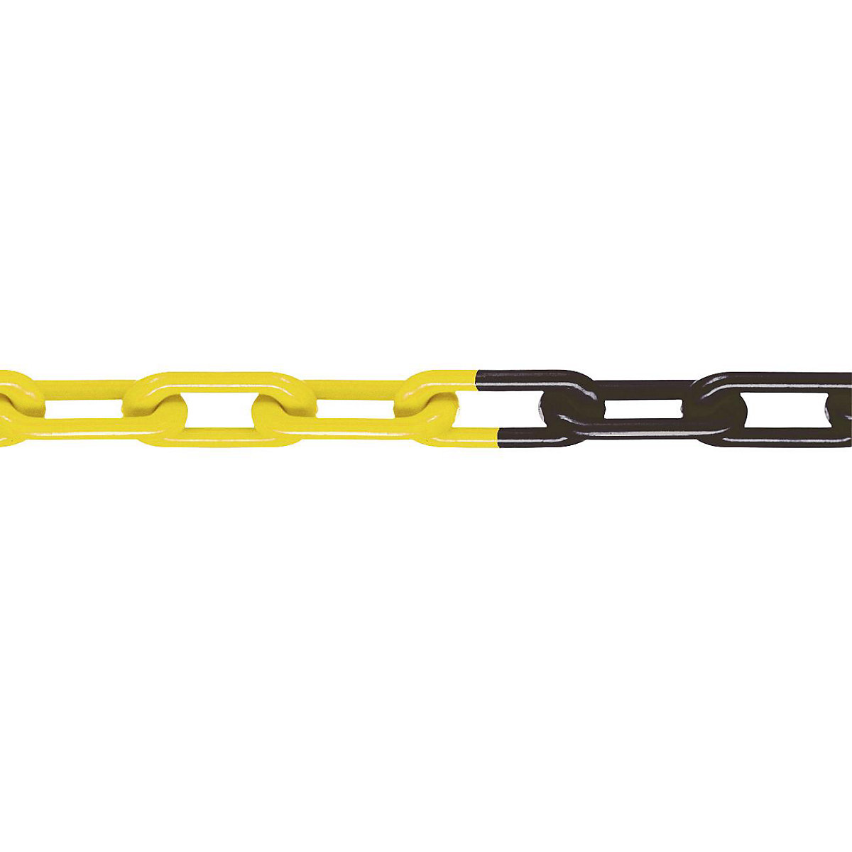 Nylon-kwaliteitsketting, MNK-kwaliteit 8, lengte 25 m, zwart/geel, vanaf 4 st.-5