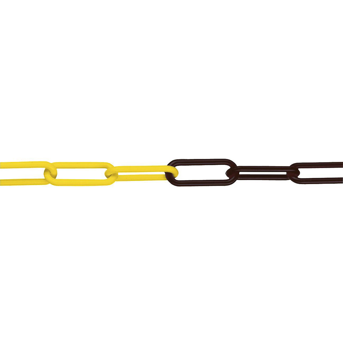 Nylon zichtketting, VE = 50 m, zwart/geel-3