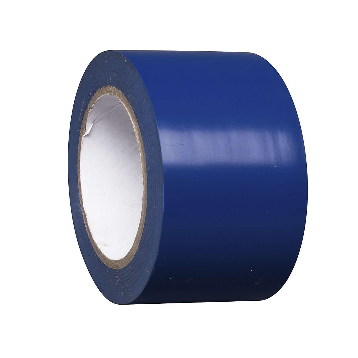 Bodemmarkeerband van vinyl, eenkleurig, breedte 75 mm, blauw, VE = 8 rollen-5