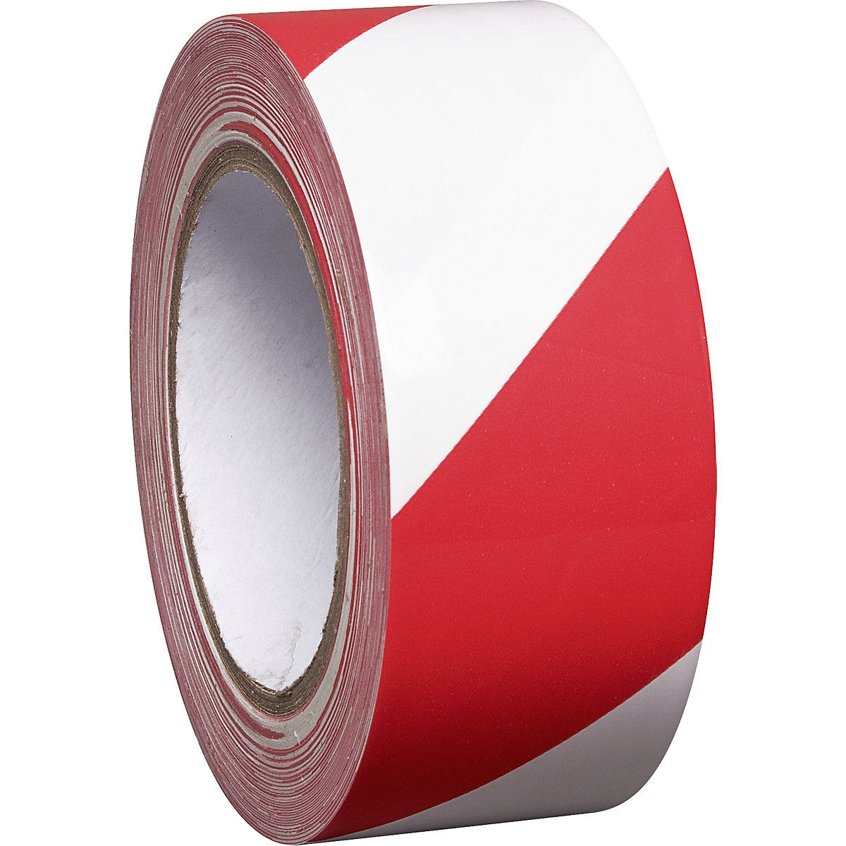 Bodemmarkeerband van vinyl, tweekleurig, breedte 50 mm, rood / wit, VE = 8 rollen-2
