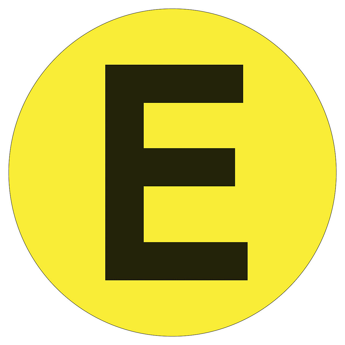 PVC-vloermarkeringen, letters, VE = 10 st., letter E-23