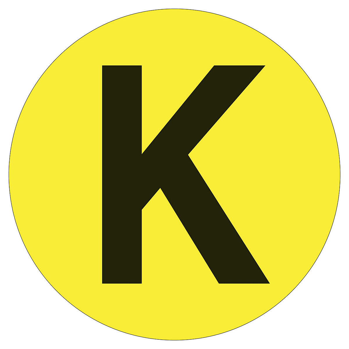 PVC-vloermarkeringen, letters, VE = 10 st., letter K-5