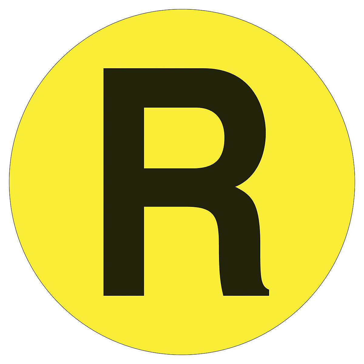 PVC-vloermarkeringen, letters, VE = 10 st., letter R-4