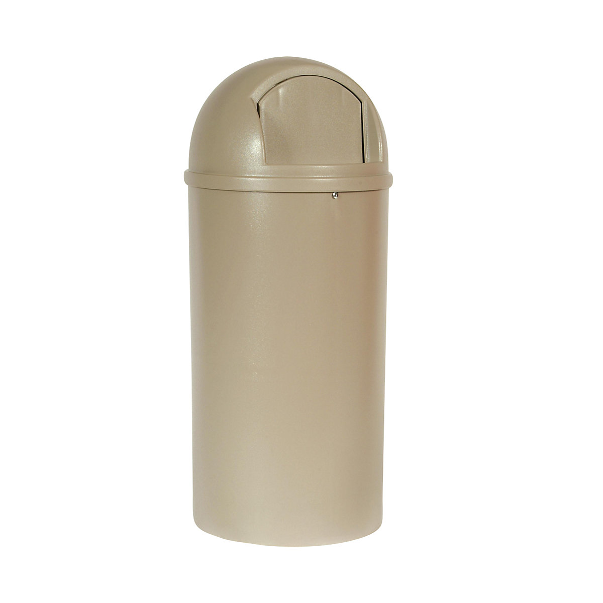 Rubbermaid Abfallbehälter (PE), feuerhemmend, Volumen 80 l, HxØ 1070 x 455 mm, beige