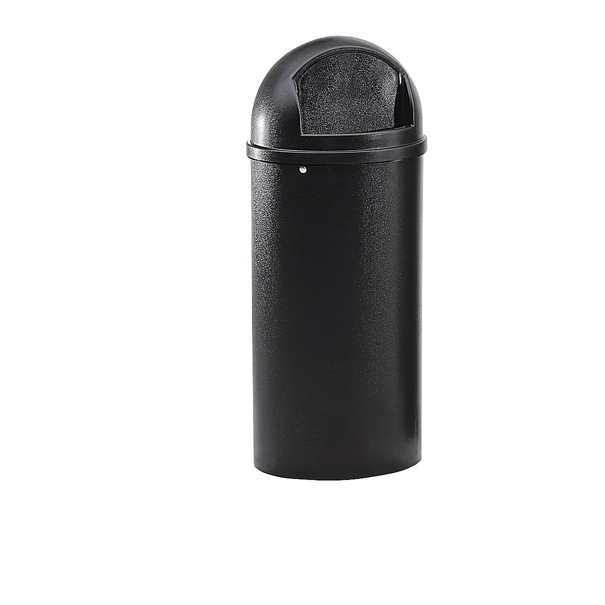Rubbermaid Abfallbehälter (PE), feuerhemmend, Volumen 80 l, HxØ 1070 x 455 mm, schwarz