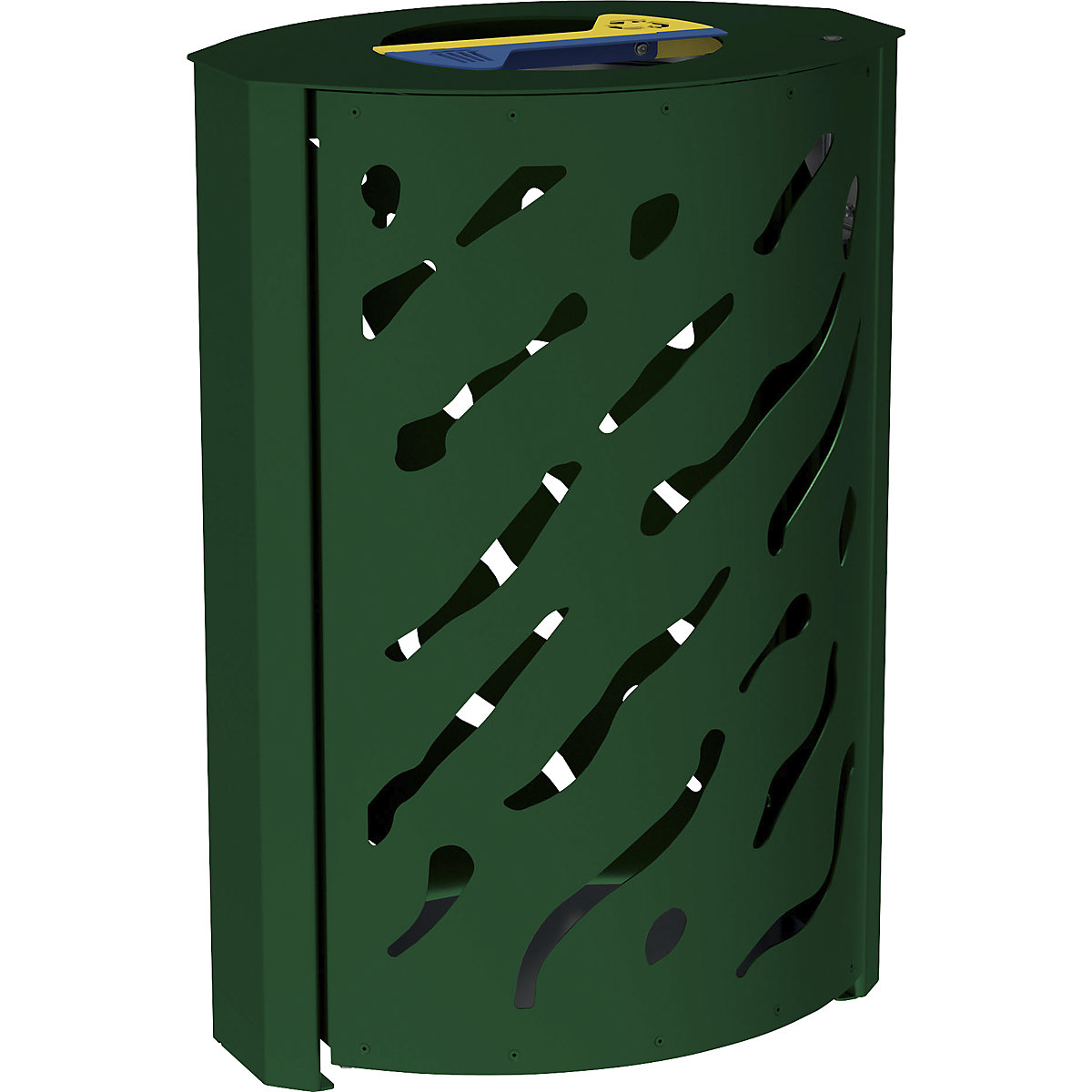 Außen-Abfallkorb VENEDIG PROCITY, Volumen 2 x 60 l, grün-2