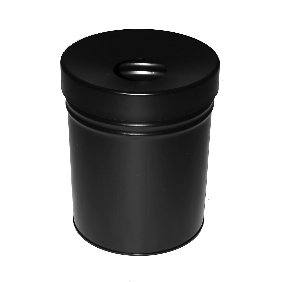 Abfallbehälter, selbstlöschend, Volumen 30 l, HxØ 415 x 344 mm, schwarz-3