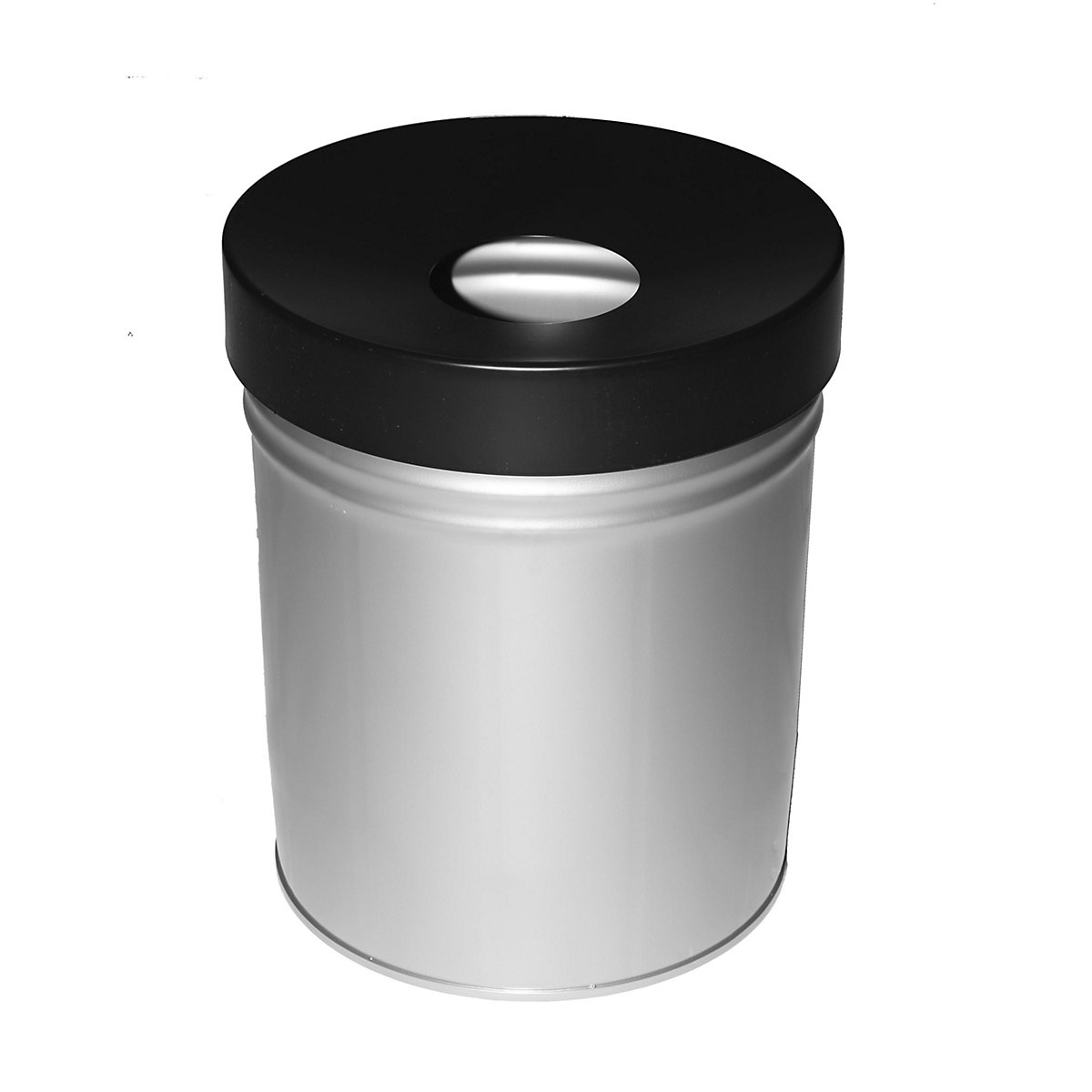 Abfallbehälter, selbstlöschend, Volumen 30 l, HxØ 415 x 344 mm, grau-5