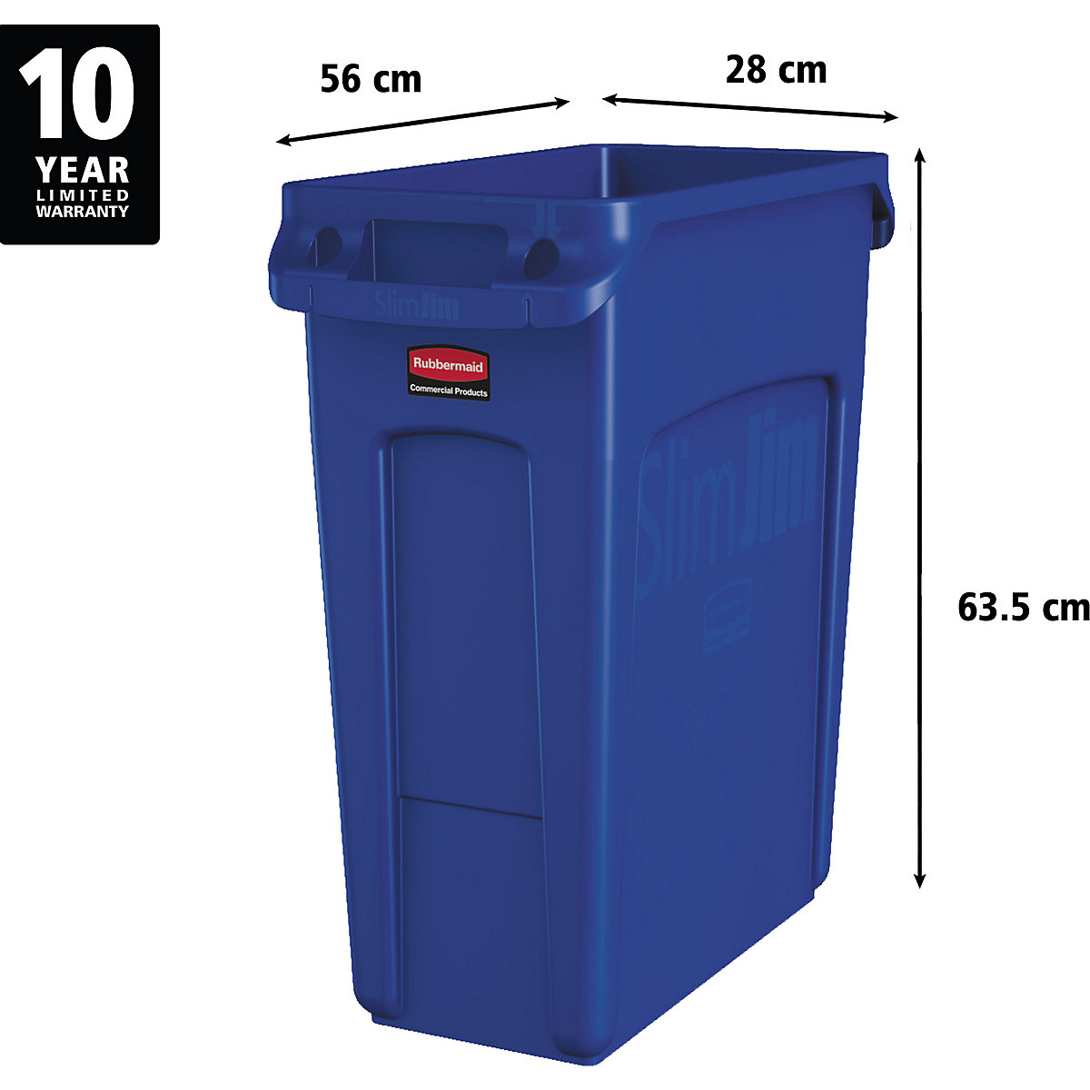 Abfalleimer SLIM JIM® Rubbermaid (Produktabbildung 3)-2