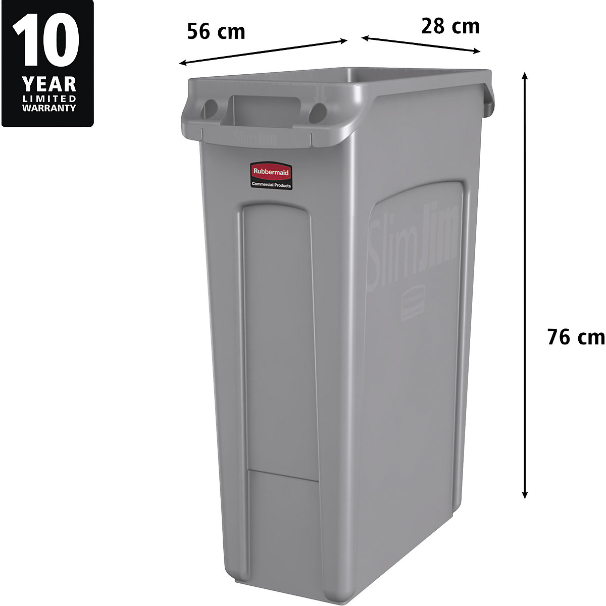 Abfalleimer SLIM JIM® Rubbermaid (Produktabbildung 3)-2