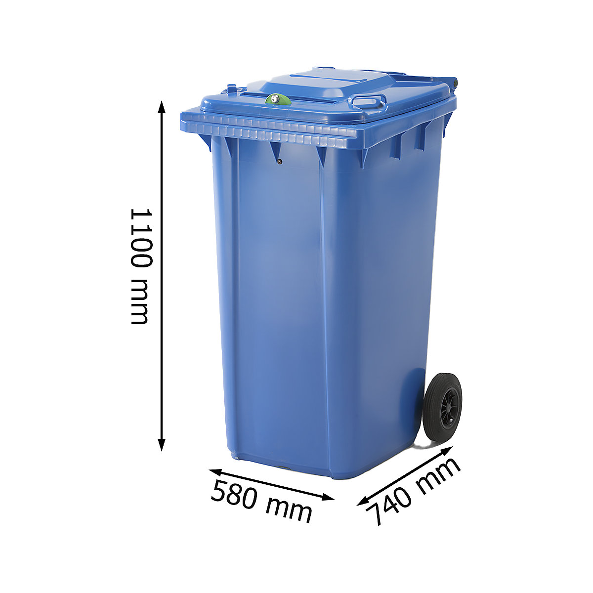Datenschutzbehälter mit Einwurf, abschließbar (Produktabbildung 3)-2