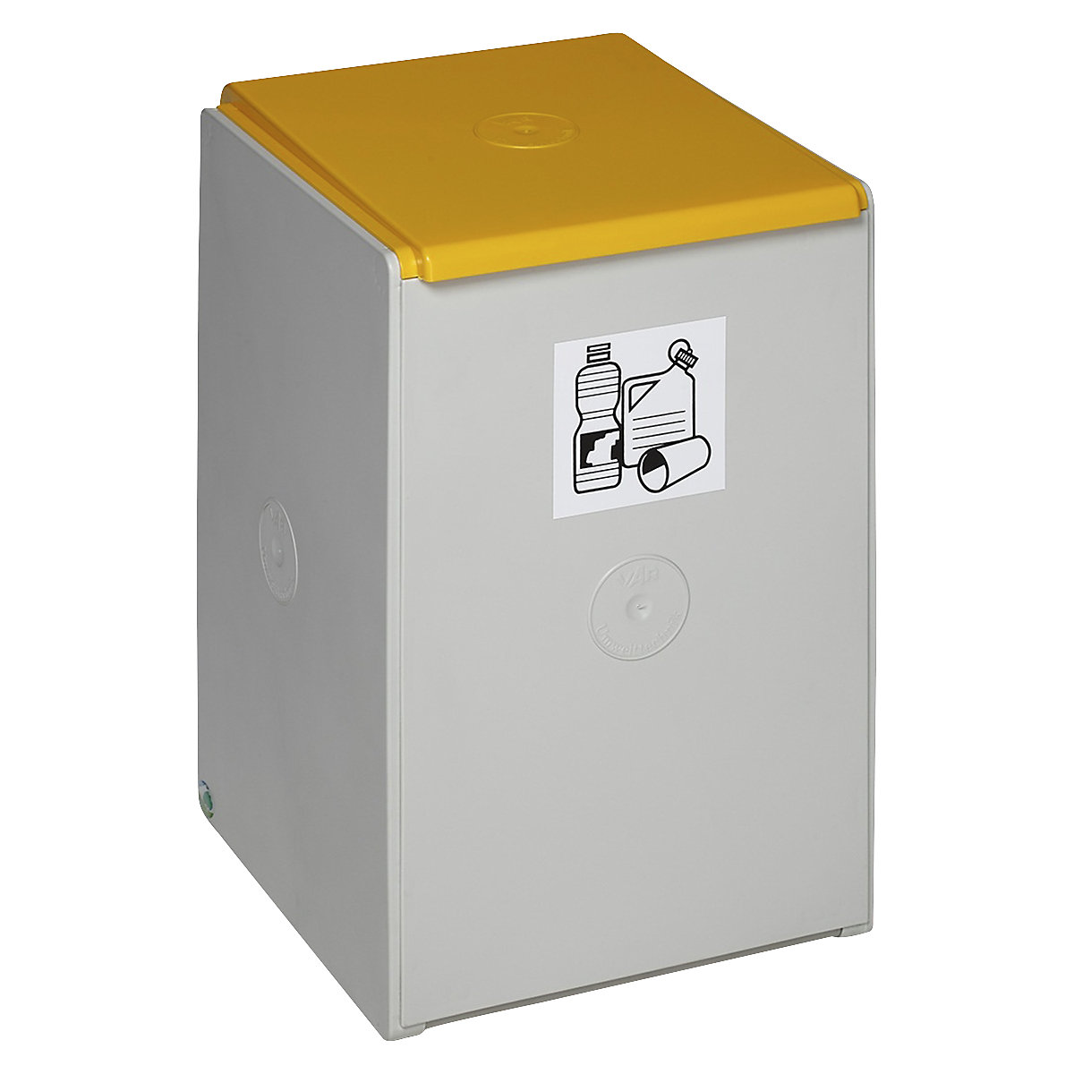 Wertstoffsammler aus Kunststoff VAR, Einzelbehälter mit 60 l Volumen, gelb-8