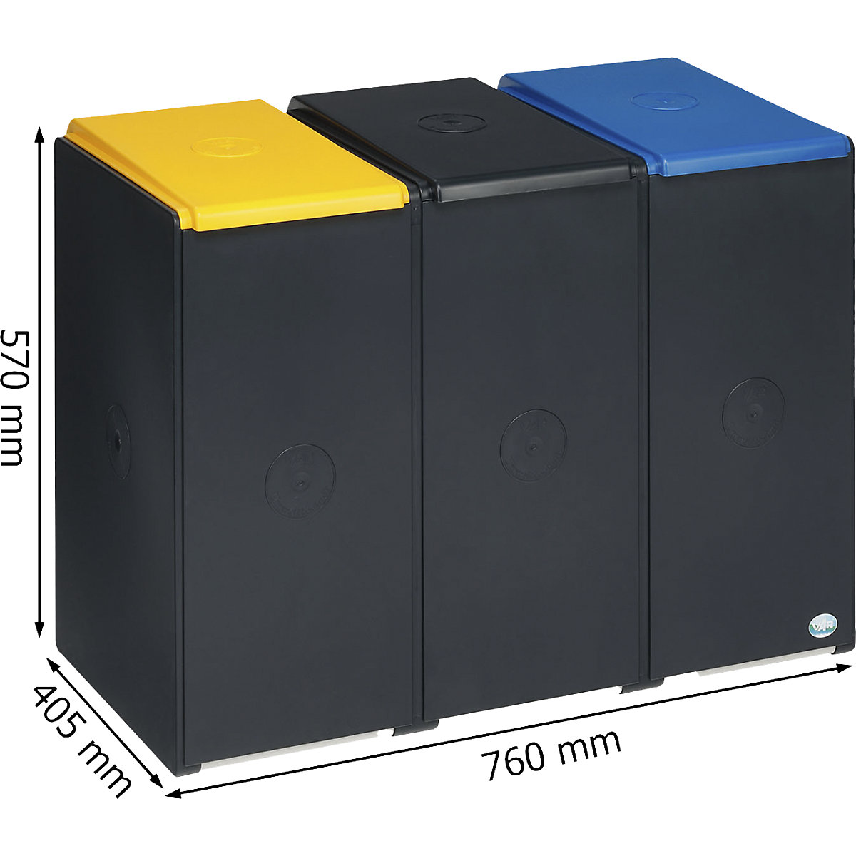 Wertstoffsammler aus Kunststoff VAR (Produktabbildung 3)-2