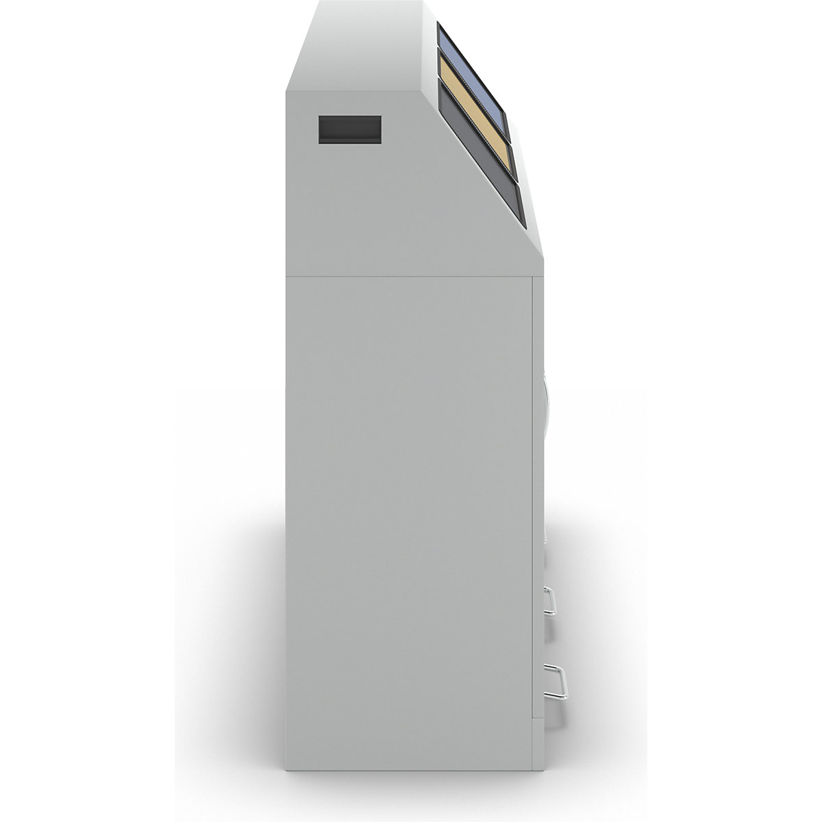 Wertstoffsammler mit Pedal, Stahl (Produktabbildung 8)-7