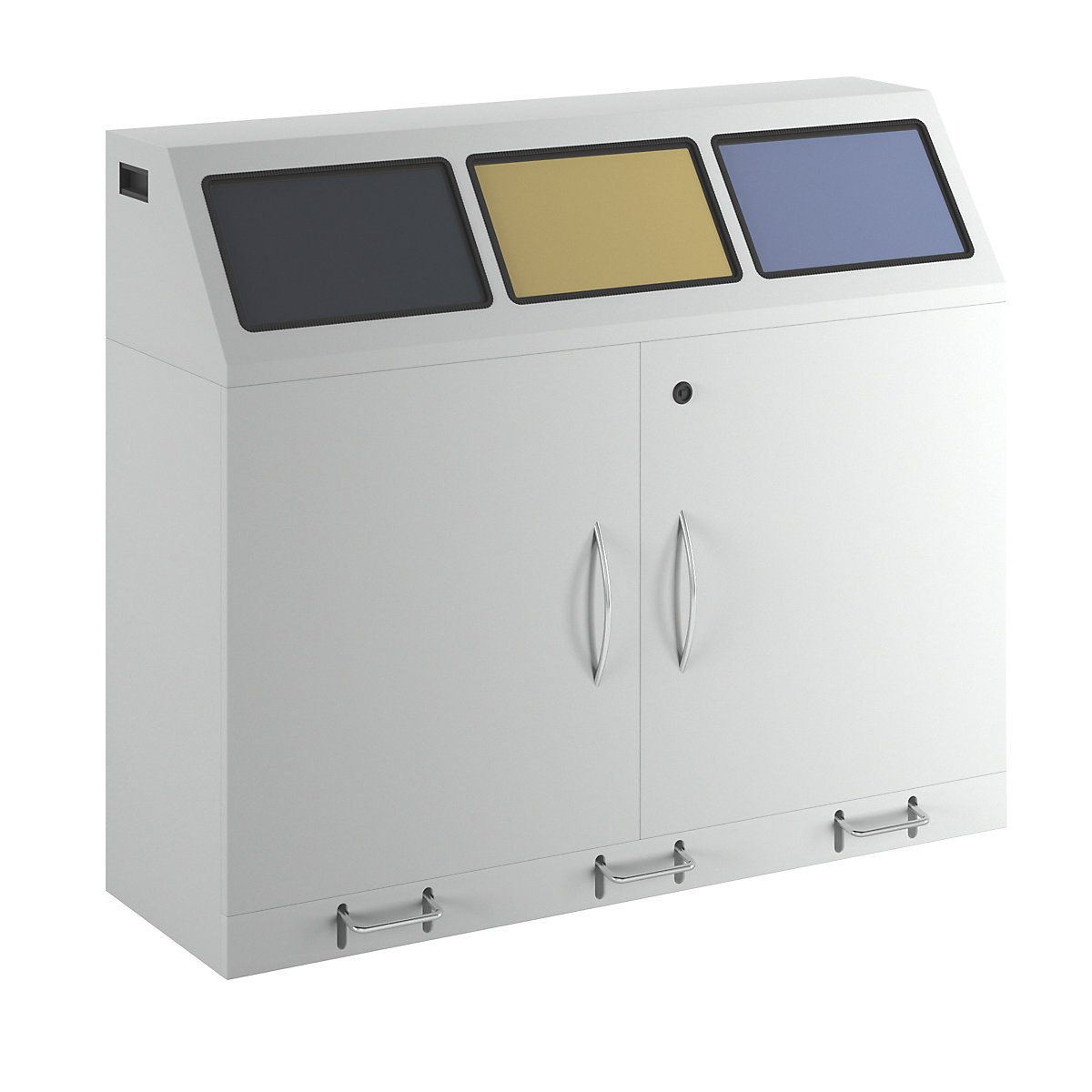 Wertstoffsammler mit Pedal, Stahl (Produktabbildung 7)-6