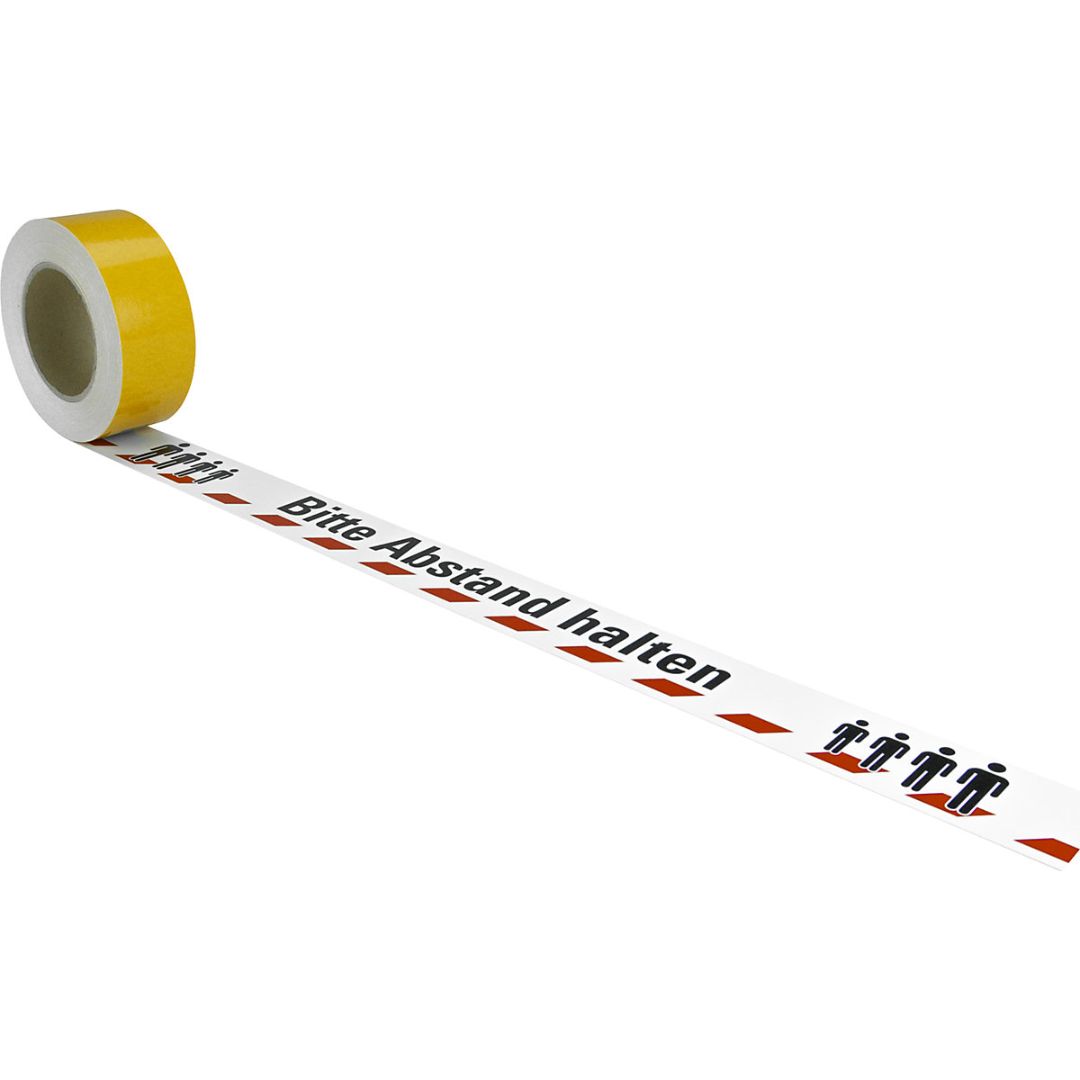 Bodenmarkierungsband, Aufdruck: Abstand halten, Länge 16 m, Breite 50 mm
