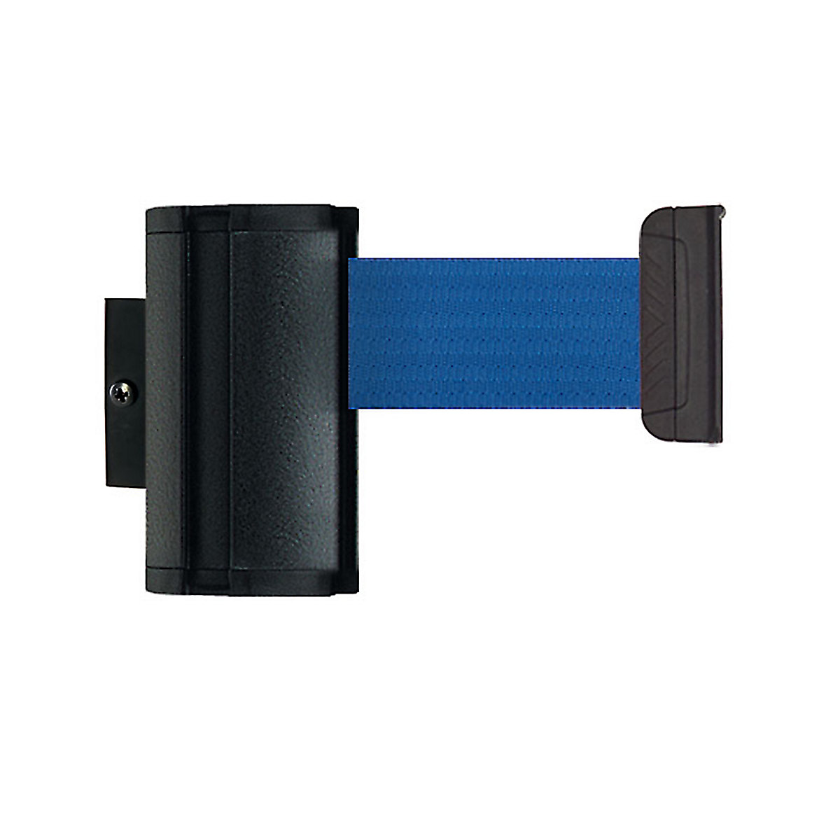 Gurtbandkassette Wall Mount, Bandauszug max. 2300 mm, Gurtfarbe Blau