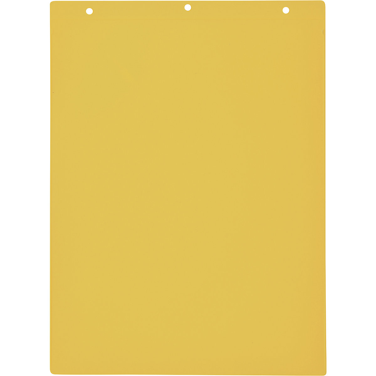 Beschriftungstaschen mit Aufhängelochung, Hochformat DIN A4, gelb, VE 50 Stk