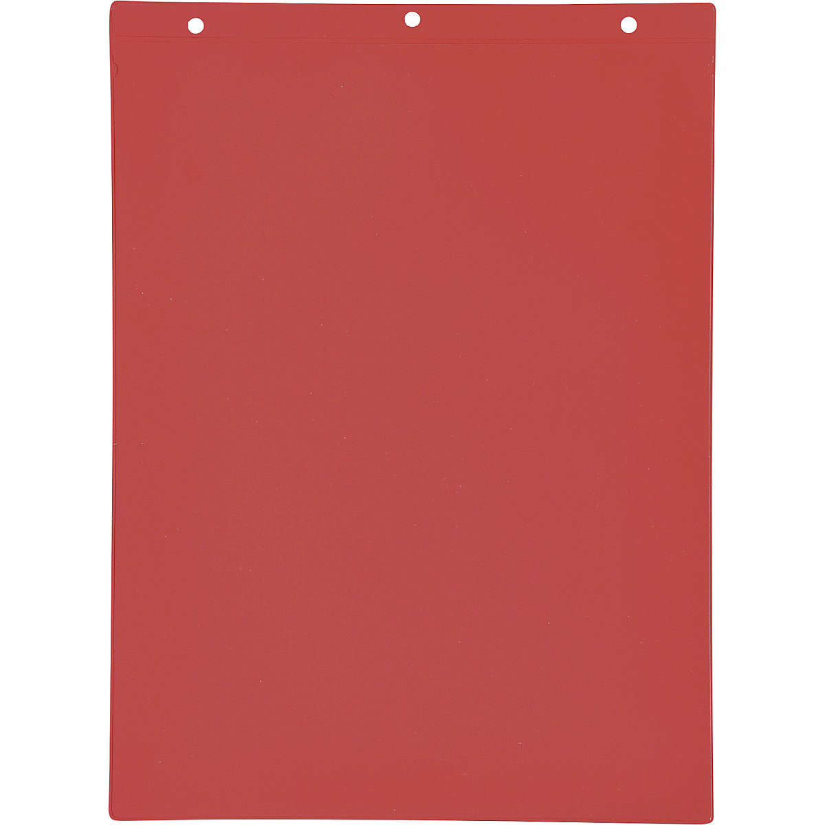 Beschriftungstaschen mit Aufhängelochung, Hochformat DIN A4, rot, VE 50 Stk